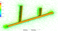 CFD Hydrofoil flow analysis loads and stress